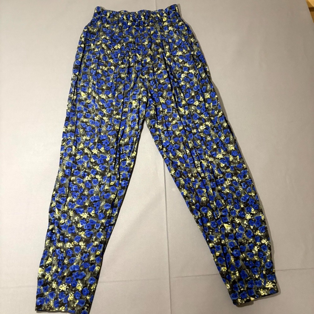 Compagnie Internationale Express Lounge Pants Womens Medium Multicolor Floral